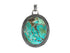 Sterling Silver & Turquoise Handcrafted Artisan Pendant, (SP-5895)